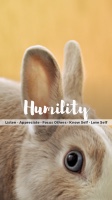 iPhone lock screen for Humility